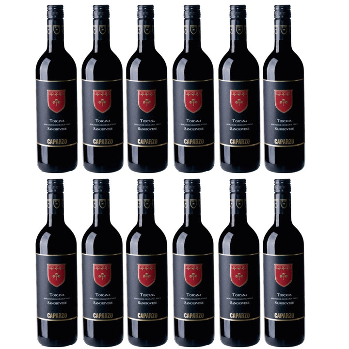 Tenuta Caparzo Sangiovese Toscana IGT Rotwein Wein trocken Italien (12 x 0,75l) - Versanel - 