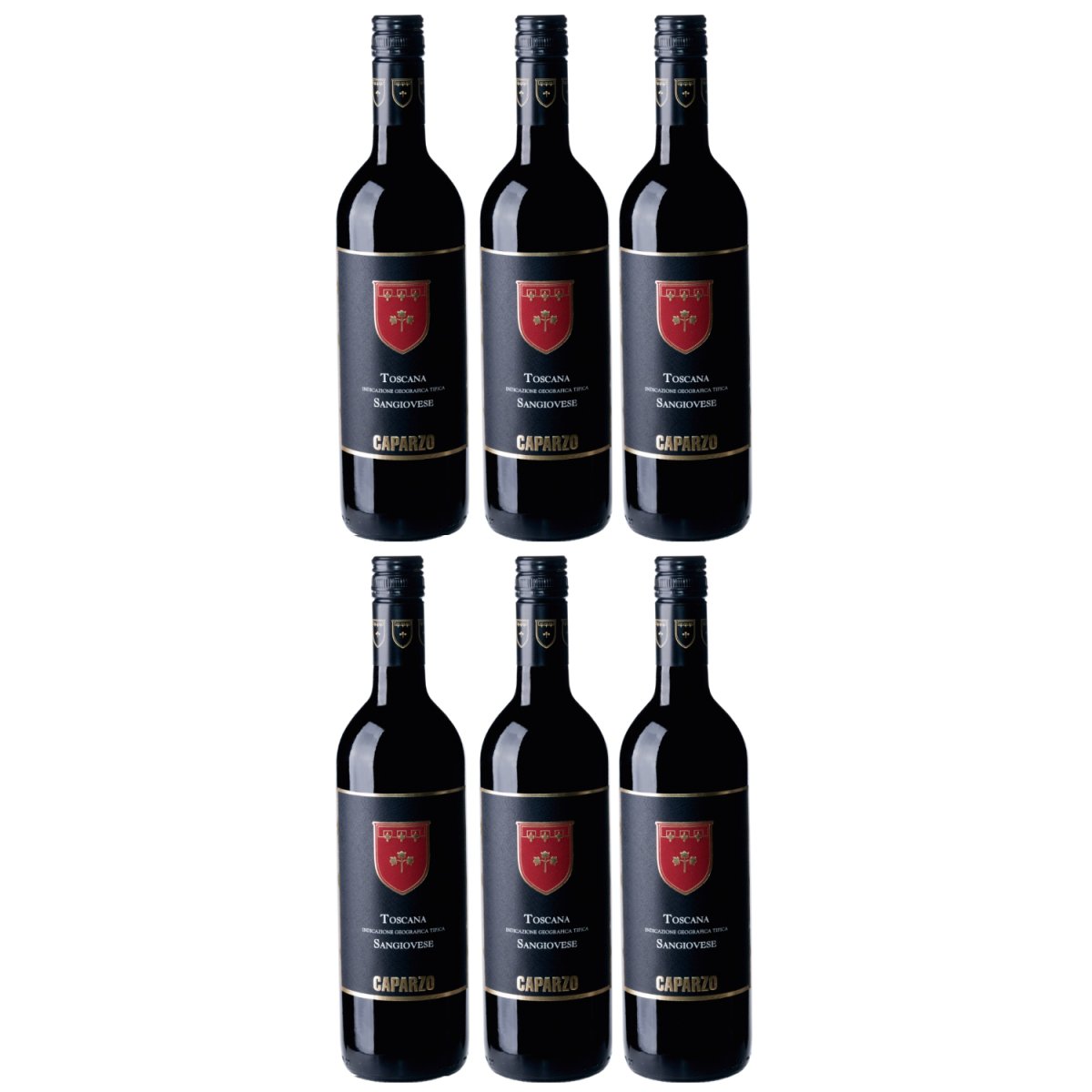 Tenuta Caparzo Sangiovese Toscana IGT Rotwein Wein trocken Italien (6 x 0,75l) - Versanel - 