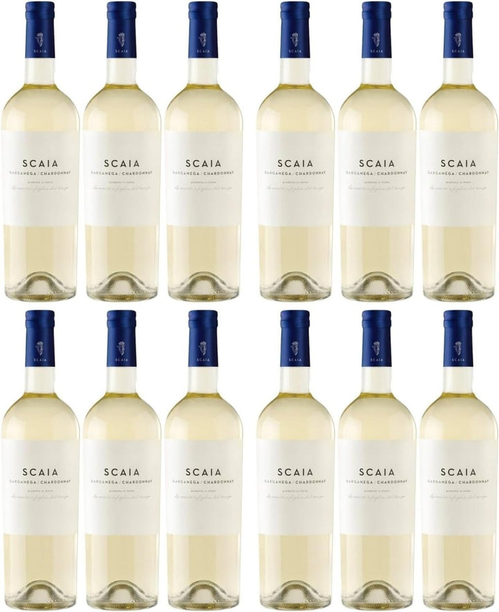 Tenuta Sant'Antonio Scaia Bianca Garganega Chardonnay Weißwein weiß trocken Venetien Italien (12 x 0,75l) - Versanel - 