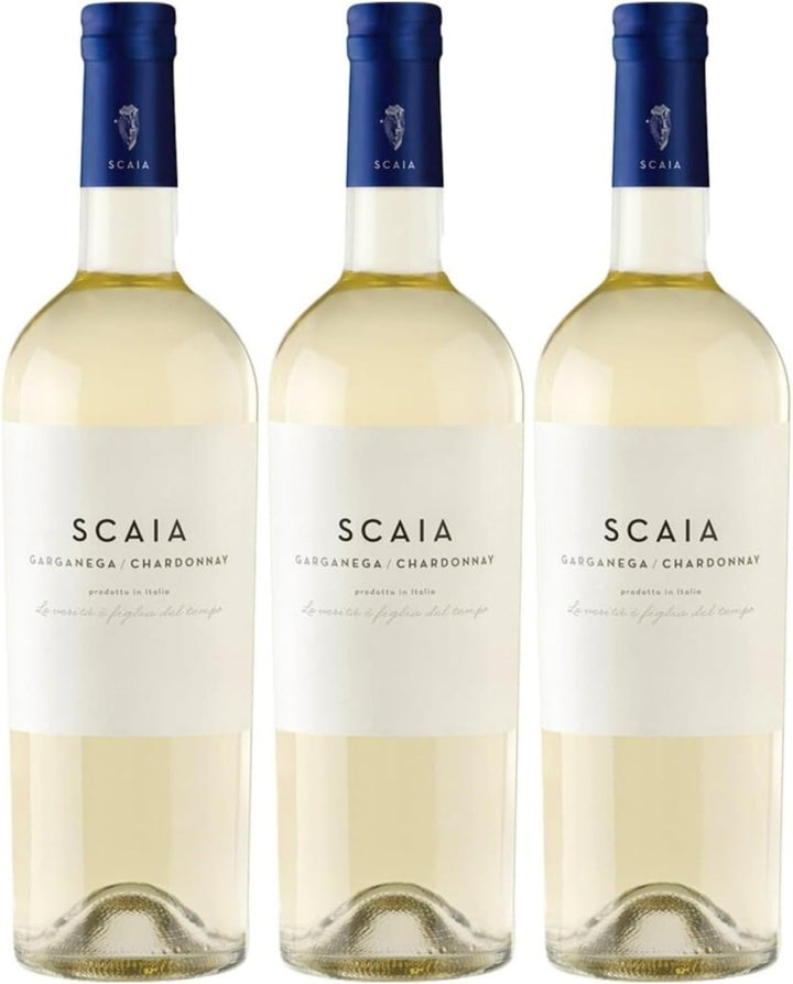 Tenuta Sant'Antonio Scaia Bianca Garganega Chardonnay Weißwein weiß trocken Venetien Italien (3 x 0,75l) - Versanel - 