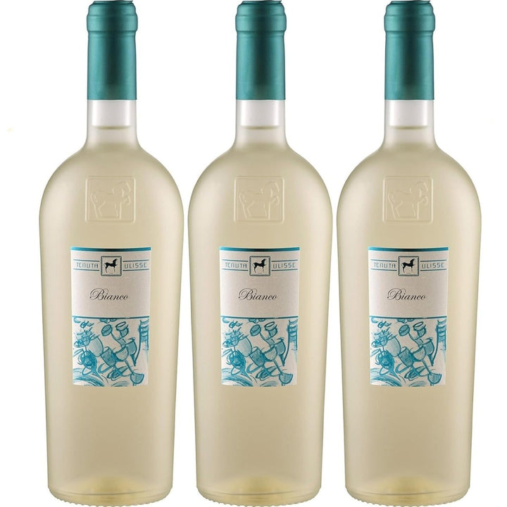 Tenuta Ulisse Premium Ulisse Bianco Weisswein Weiss halbtrocken Italien (3 x 0.75 l) - Versanel - 