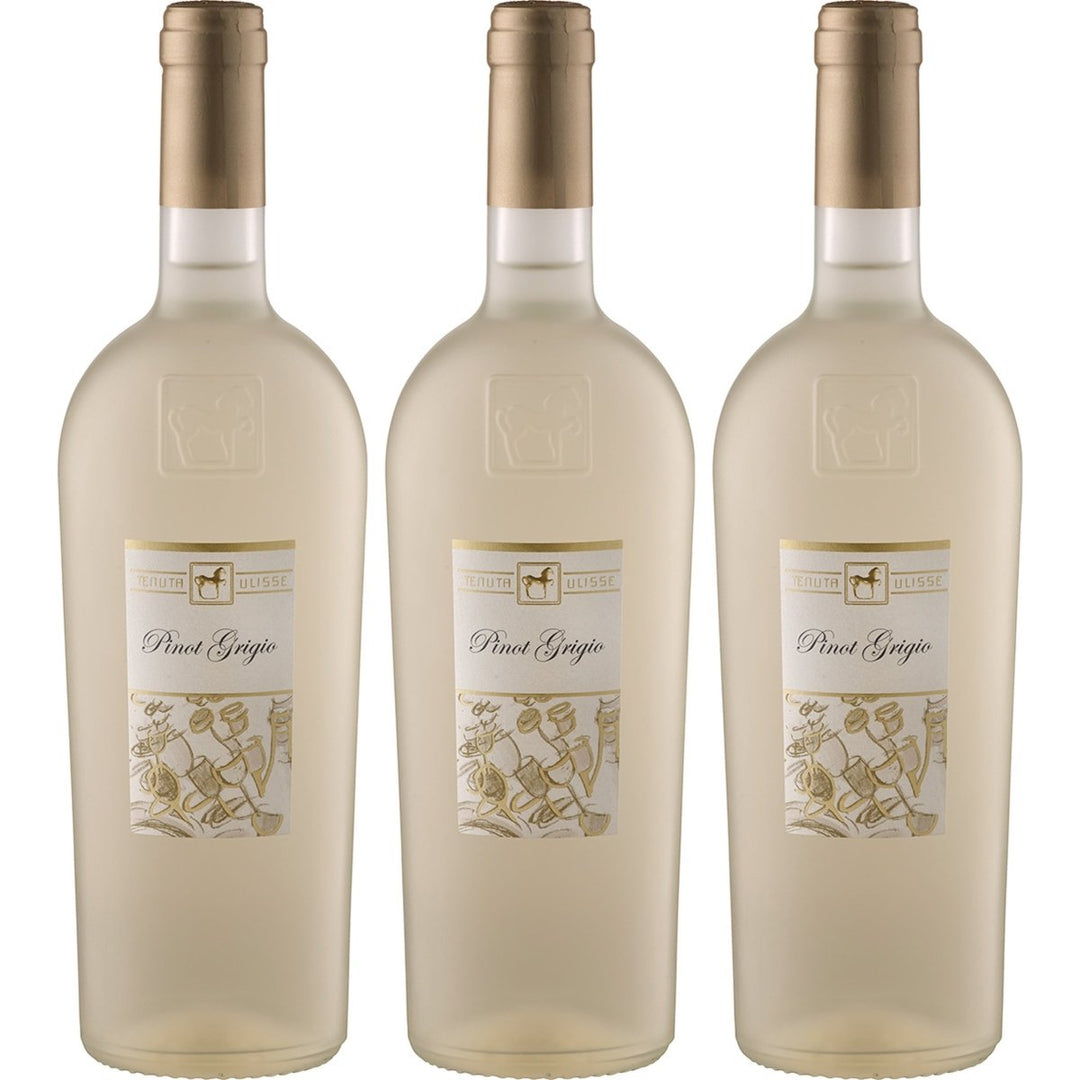 Tenuta Ulisse Premium Ulisse Pinot Grigio Terre d'Abruzzo IGP Weisswein Weiss halbtrocken Italien (3 x 0.75 l) - Versanel - 