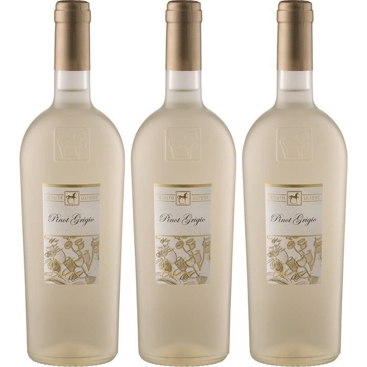 Tenuta Ulisse Premium Ulisse Pinot Grigio Terre d'Abruzzo IGP Weisswein Weiss halbtrocken Italien (3 x 0.75 l) - Versanel - 