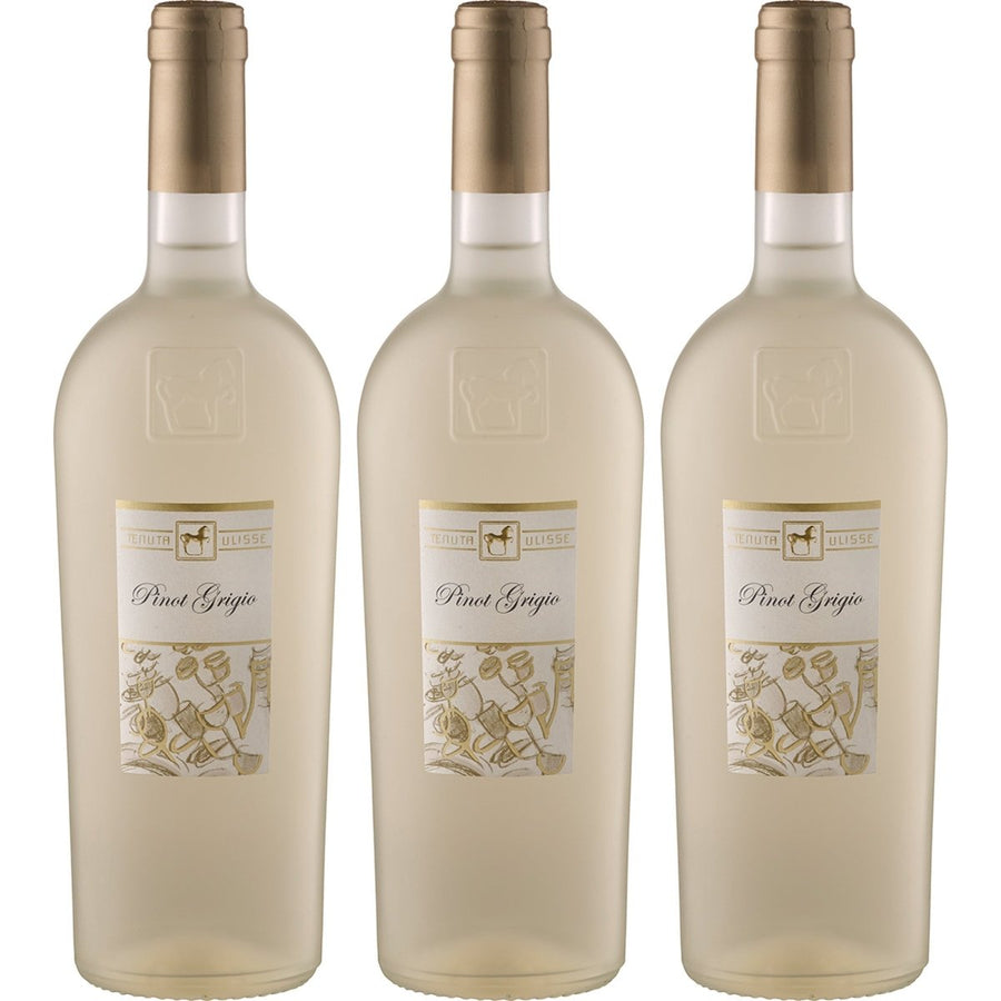Tenuta Ulisse Premium Ulisse Pinot Grigio Terre d'Abruzzo IGP Weisswein Weiss halbtrocken Italien (3 x 0.75 l) - Versanel - 