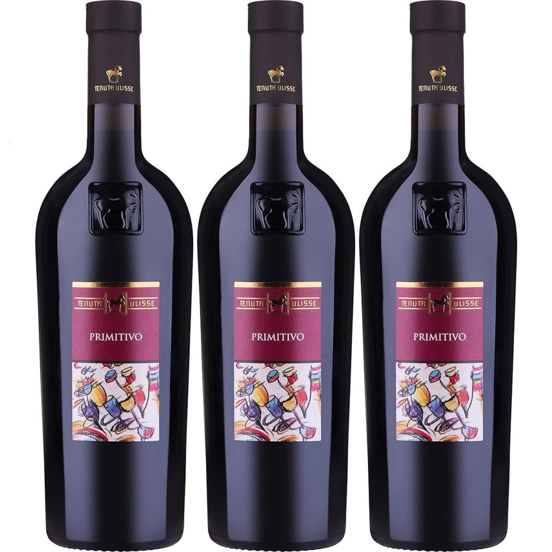TENUTA ULISSE Primitivo Terre di Chieti IGP Rotwein Rot trocken Italien (3 x 0.75 l) - Versanel - 