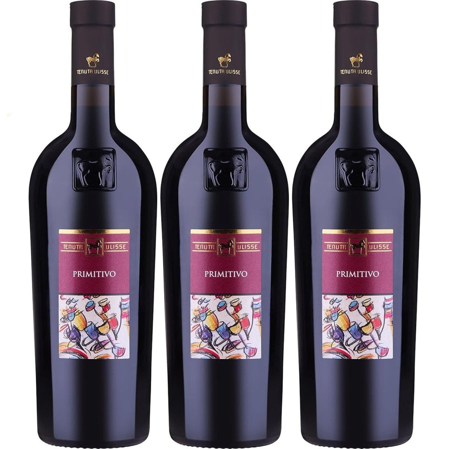 TENUTA ULISSE Primitivo Terre di Chieti IGP Rotwein Rot trocken Italien (3 x 0.75 l) - Versanel - 