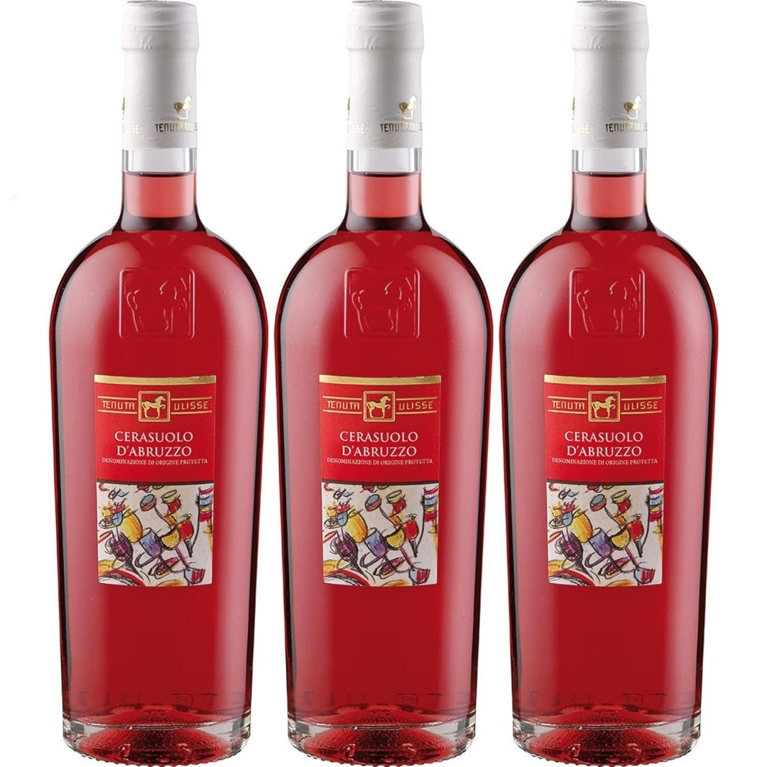Tenuta Ulisse ULISSE Cerasuolo d'Abruzzo DOP Roséwein Rosé halbtrocken Italien (3 x 0.75 l) - Versanel - 