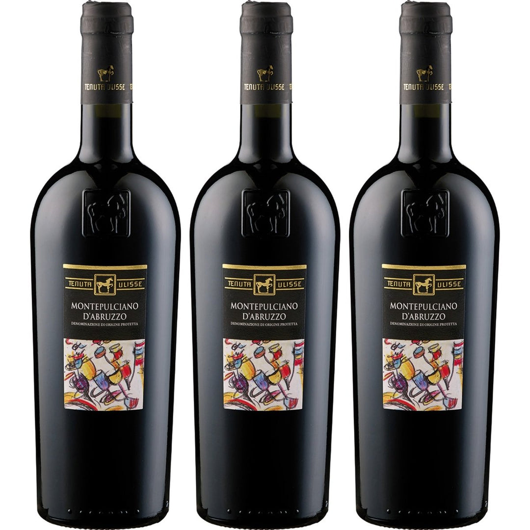 Tenuta Ulisse ULISSE Montepulciano d'Abruzzo DOP Rotwein Rot trocken Italien (3 x 0.75 l) - Versanel - 