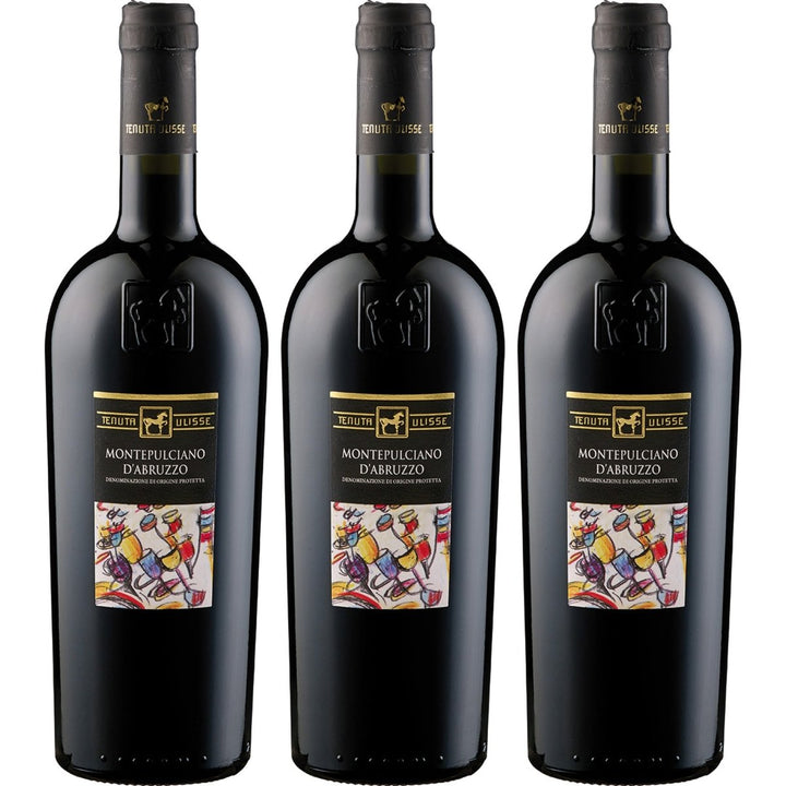 Tenuta Ulisse ULISSE Montepulciano d'Abruzzo DOP Rotwein Rot trocken Italien (3 x 0.75 l) - Versanel - 