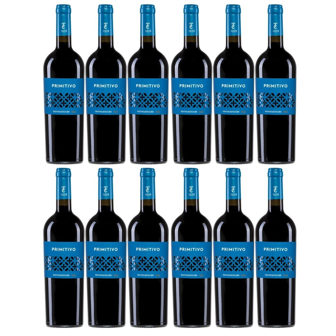 Terrecarsiche1939 Primitivo Terrecarsiche Halbtrocken Rotwein Italien (12 x 0,75 l) - Versanel - 