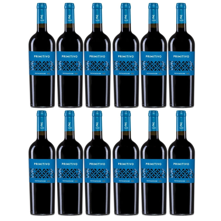 Terrecarsiche1939 Primitivo Terrecarsiche Halbtrocken Rotwein Italien (12 x 0,75 l) - Versanel - 