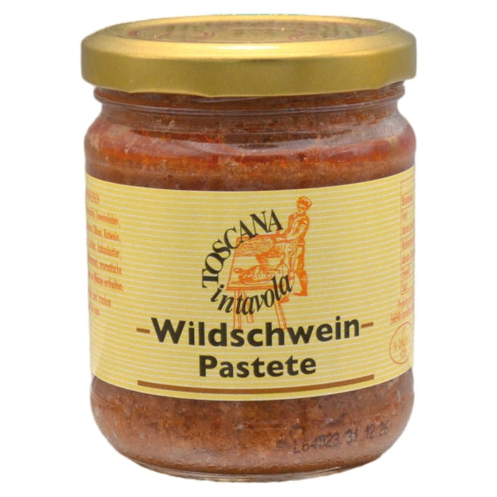 Toscana in Tavola Wildschweinpastete Klassischer italienischer Brotaufstrich Italien (6 x 180g) - Versanel - 