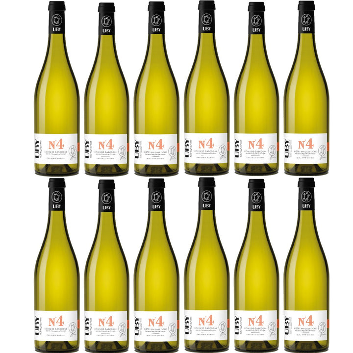 Uby N°4 Gros & Petit Manseng sweet Côtes de Gascogne IGP Weißwein Lieblich Frankreich (12 x 0,75l) - Versanel - 