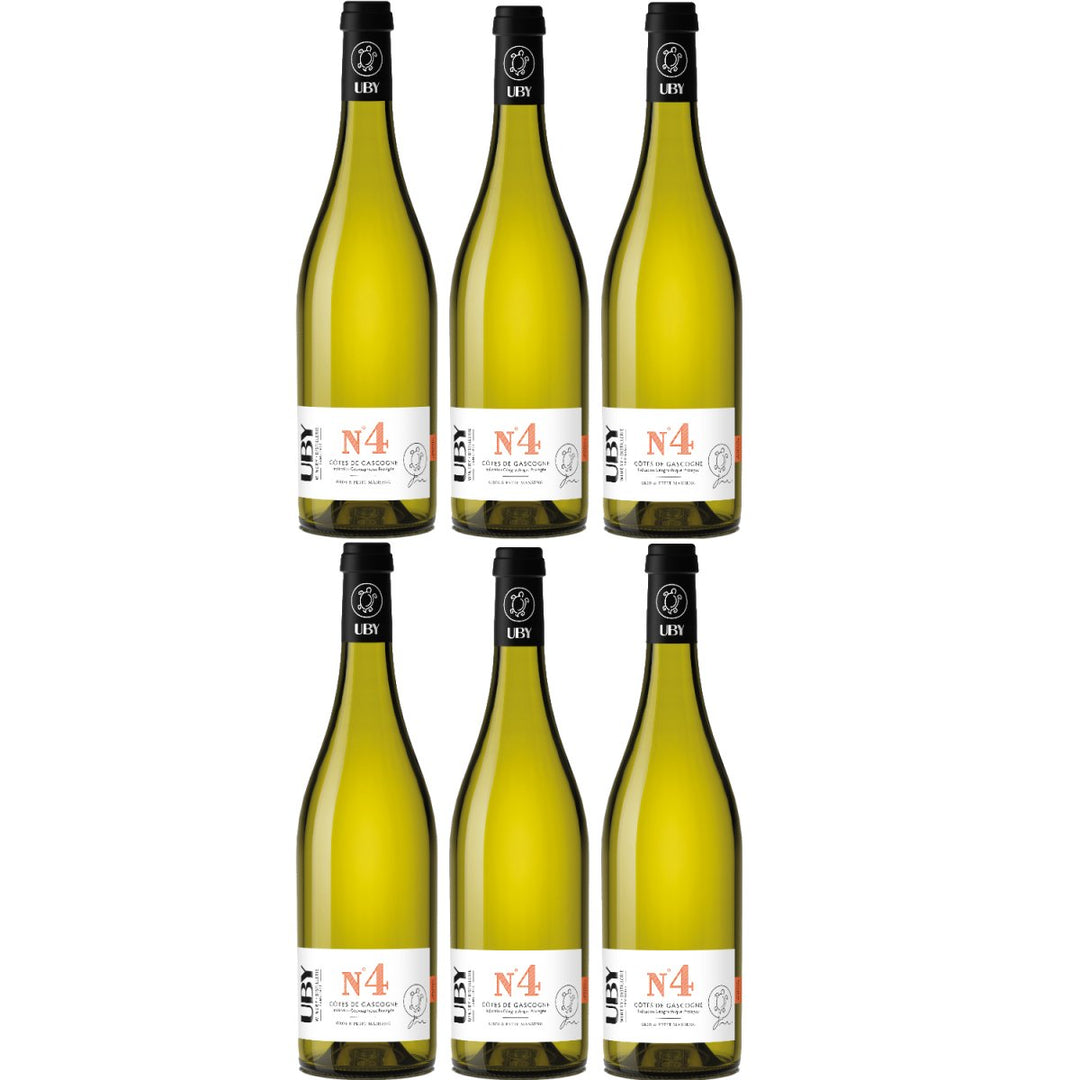 Uby N°4 Gros & Petit Manseng sweet Côtes de Gascogne IGP Weißwein Lieblich Frankreich (6 x 0,75l) - Versanel - 