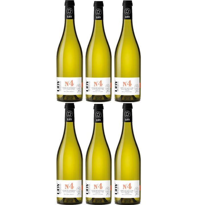 Uby N°4 Gros & Petit Manseng sweet Côtes de Gascogne IGP Weißwein Lieblich Frankreich (6 x 0,75l) - Versanel - 