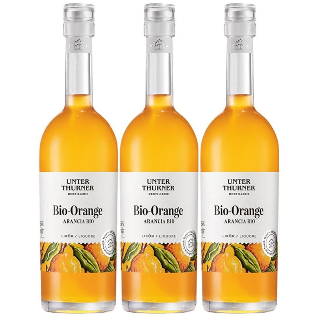 Unterthurner Bio - Orangenlikör Likör Südtirol Italien (3 x 0,5l) - Versanel - Spirituose