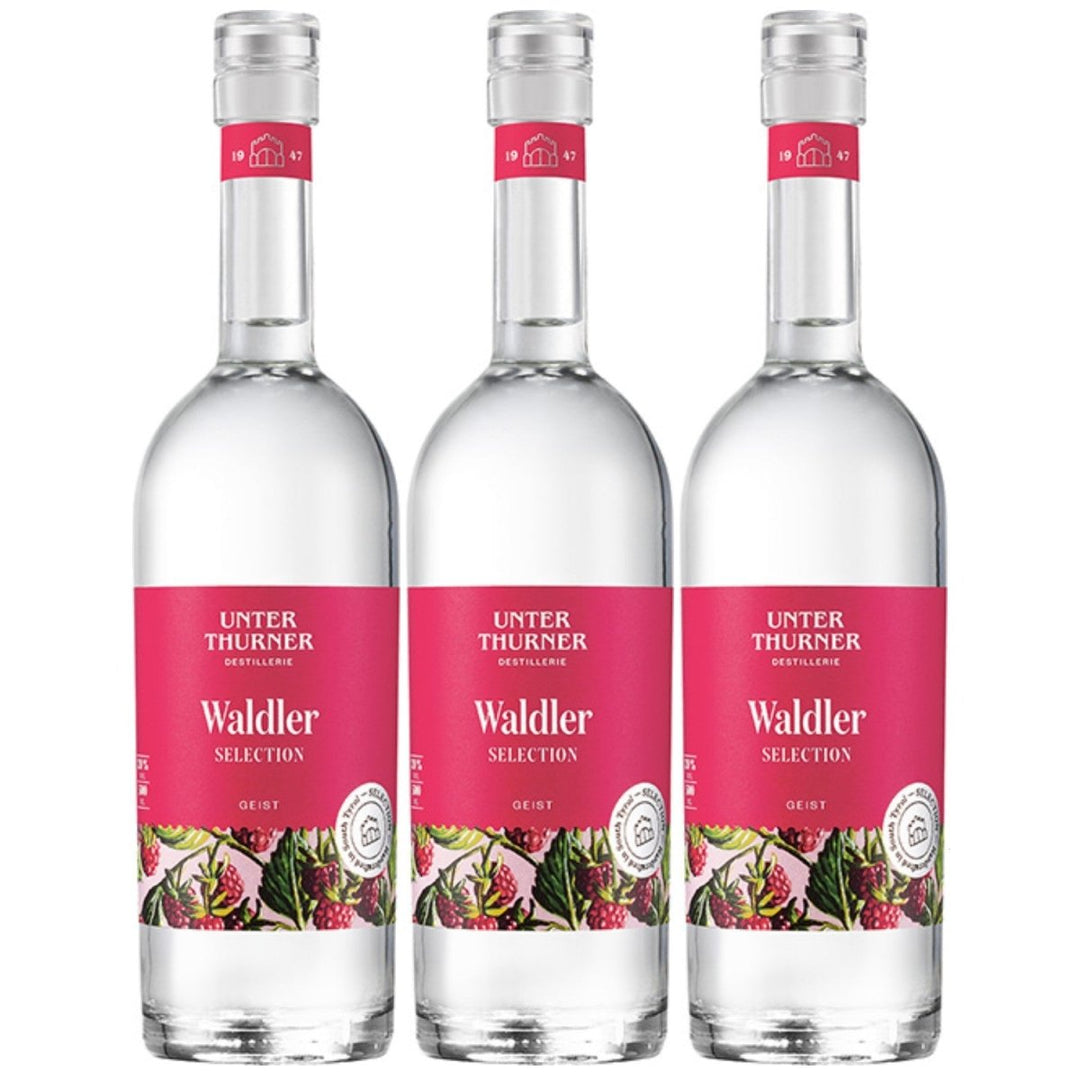 Unterthurner Waldler Selection Himbeer Geist Südtirol Italien (3 x 0,5l) - Versanel - Spirituosen