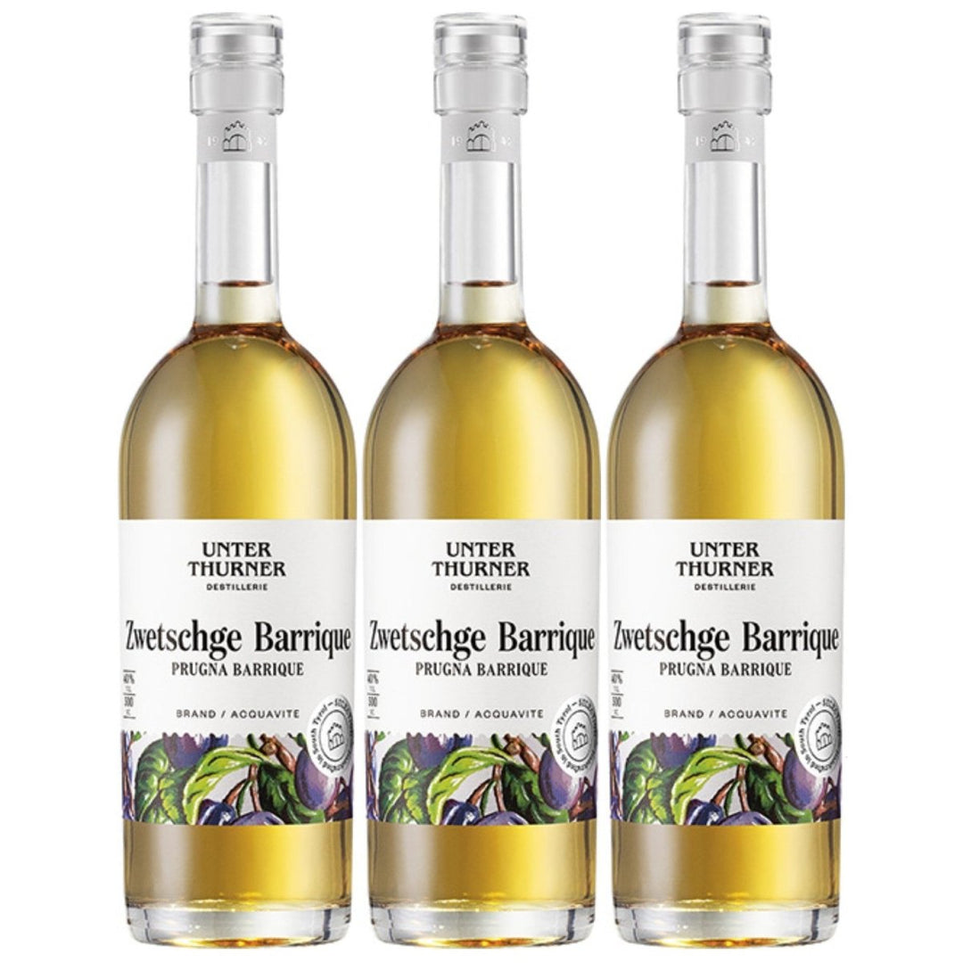 Unterthurner Zwetschge Barrique Brand Südtirol Italien (3 x 0,5l) - Versanel - Spirituose