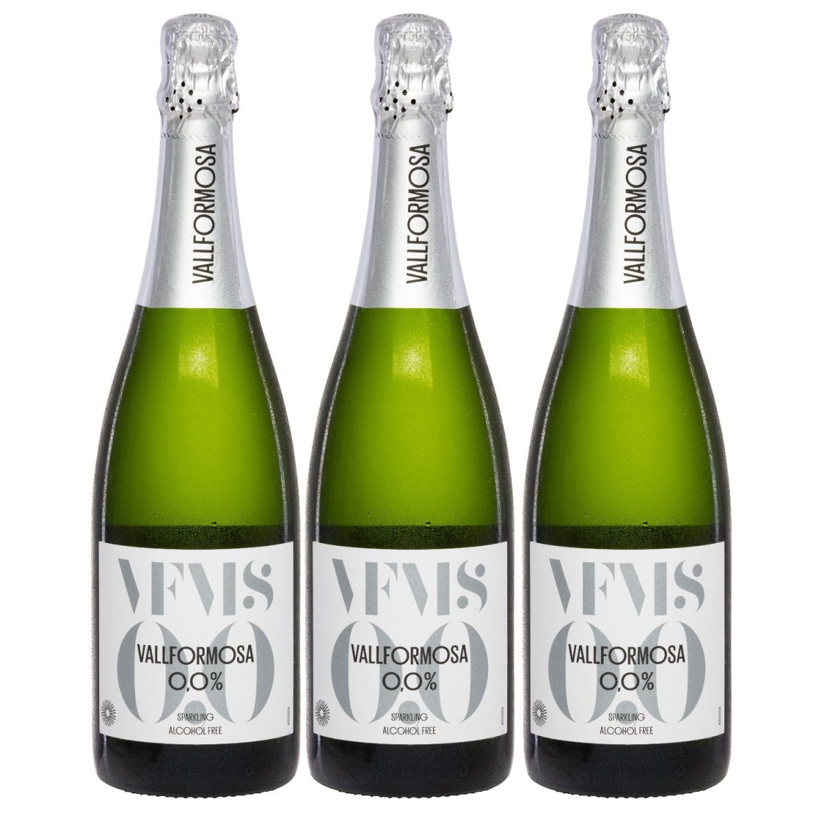 Vallformosa Sparkling 0,0 % Trocken Schaumwein Vegan Spanien (3 x 0,75 l) - Versanel -