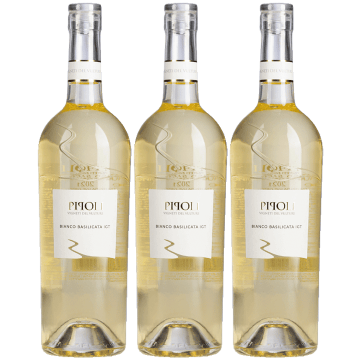 Vigneti del Vulture Pipoli Basilicata IGP Bianco Weisswein Weiss trocken Italien (3 x 0,75l) - Versanel - 