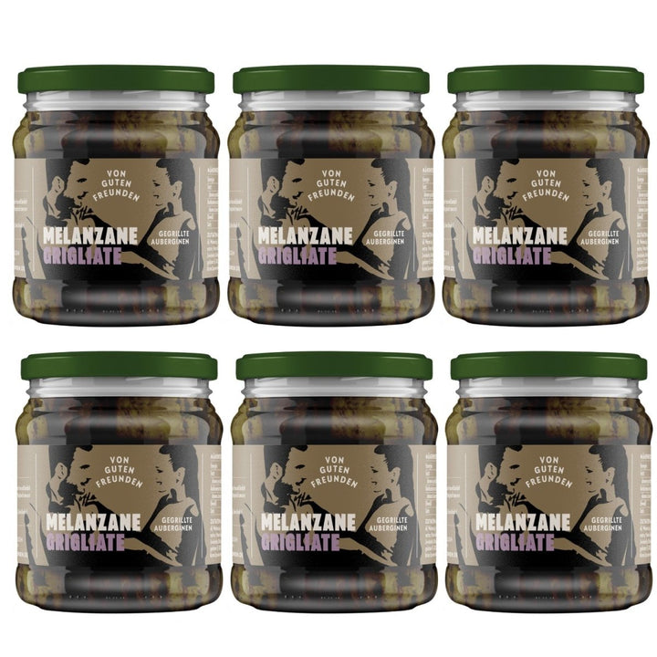 Von guten Freunden Melanzane grigliate gegrillte Auberginen Italien (6 x 280g) - Versanel - 