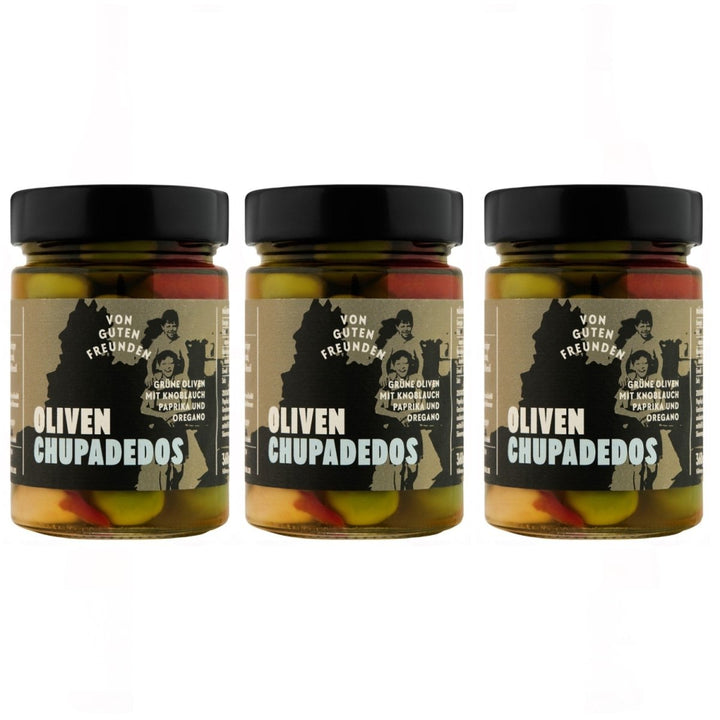 Von guten Freunden Oliven Chupadedos Spanien (3 x 380g) - Versanel - 