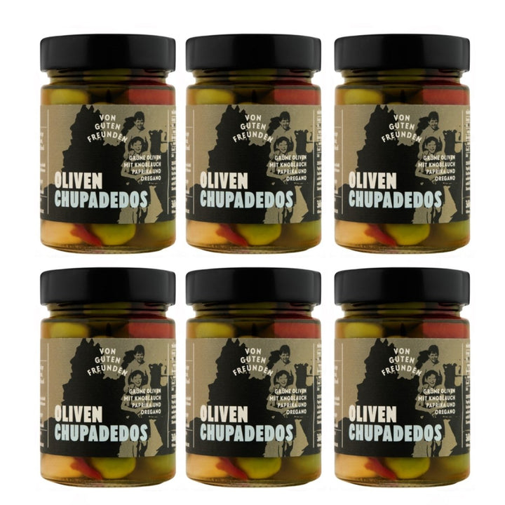 Von guten Freunden Oliven Chupadedos Spanien (6 x 380g) - Versanel - 