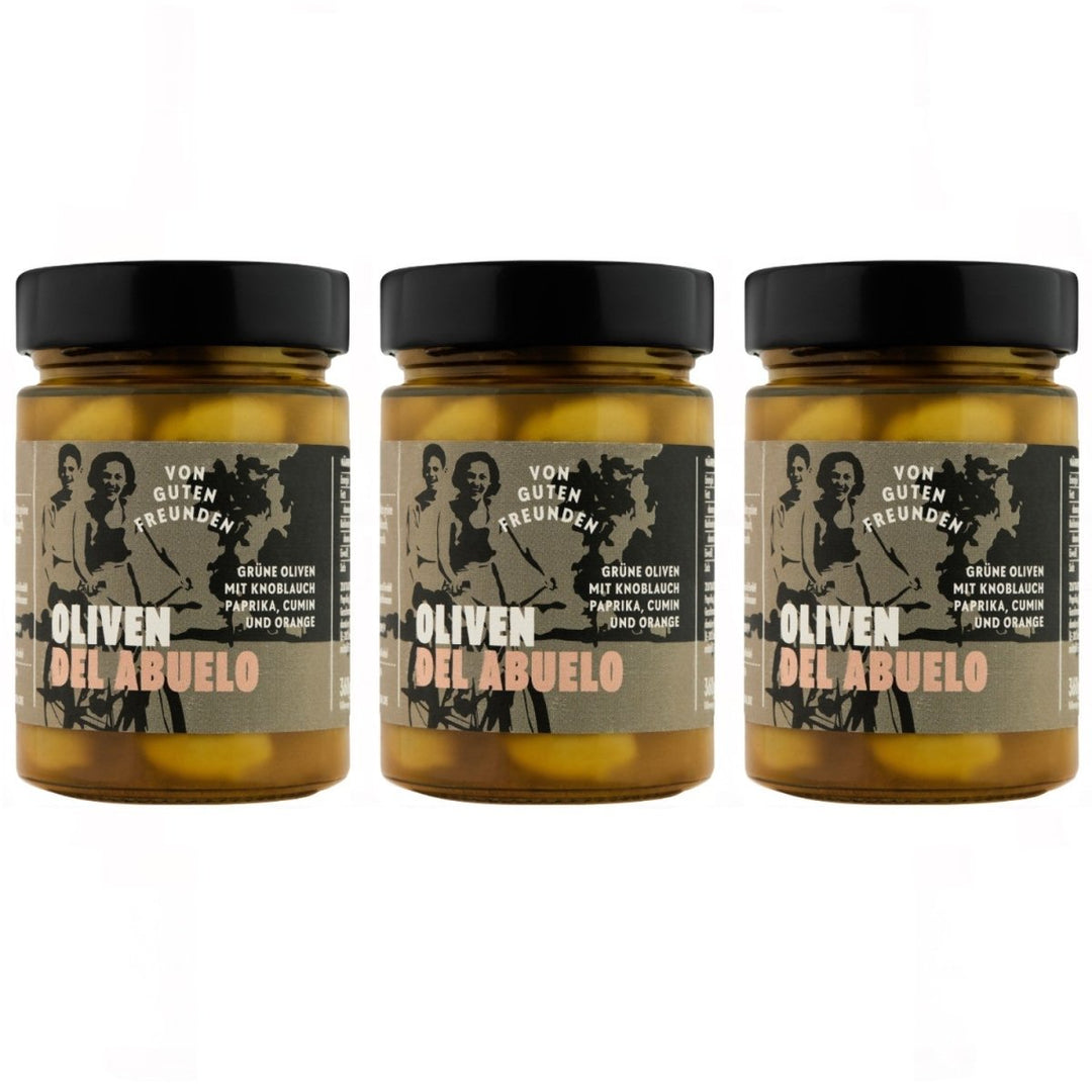 Von guten Freunden Oliven del Abuelo Spanien (3 x 380g) - Versanel - 