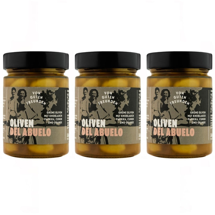 Von guten Freunden Oliven del Abuelo Spanien (3 x 380g) - Versanel - 