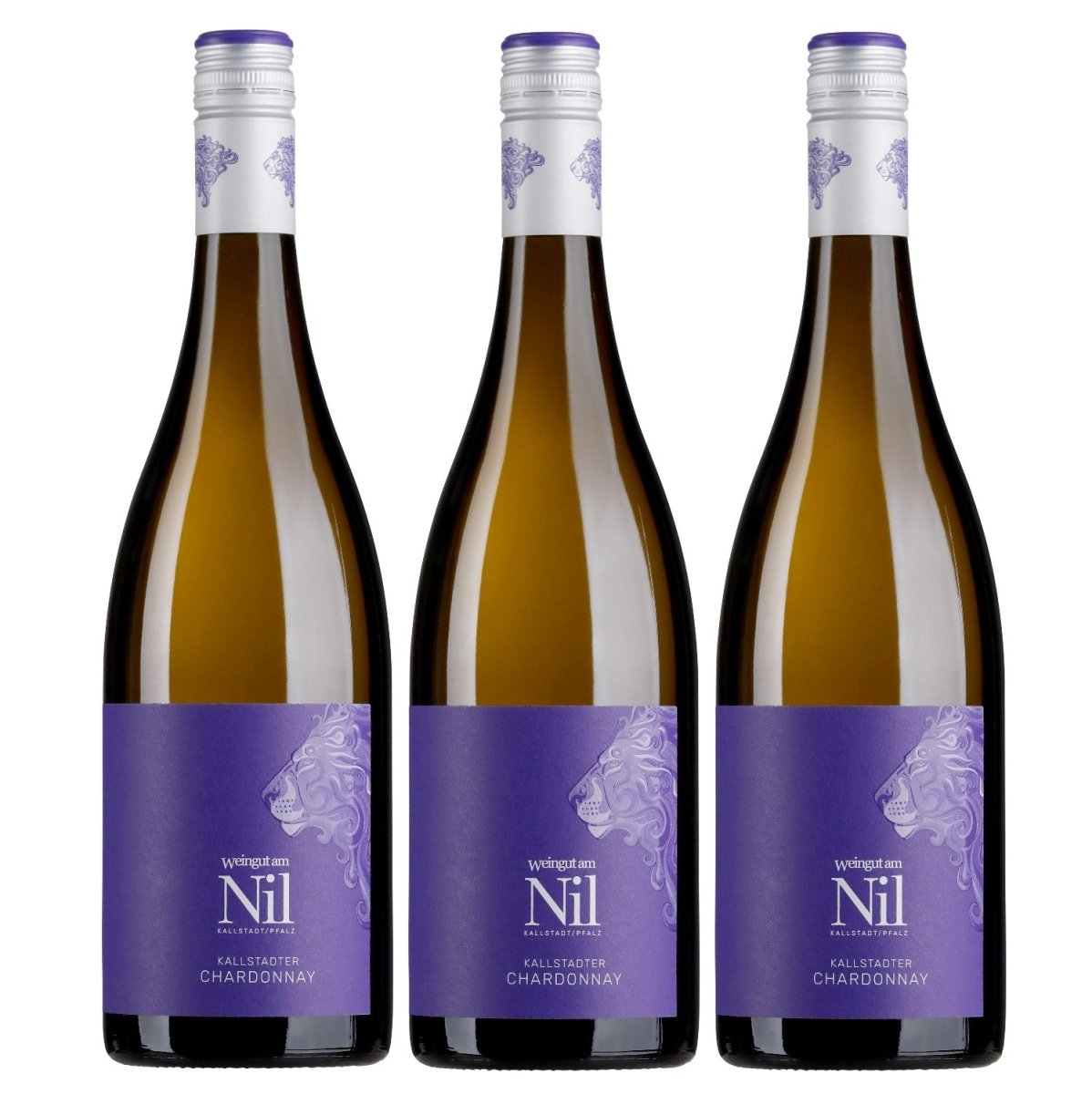 Weingut am Nil, Kallstadter Chardonnay trocken, Deutscher Qualitätswein g.U. Pfalz Weißwein Wein Deutschland (3 x 0,75 l) - Versanel - 