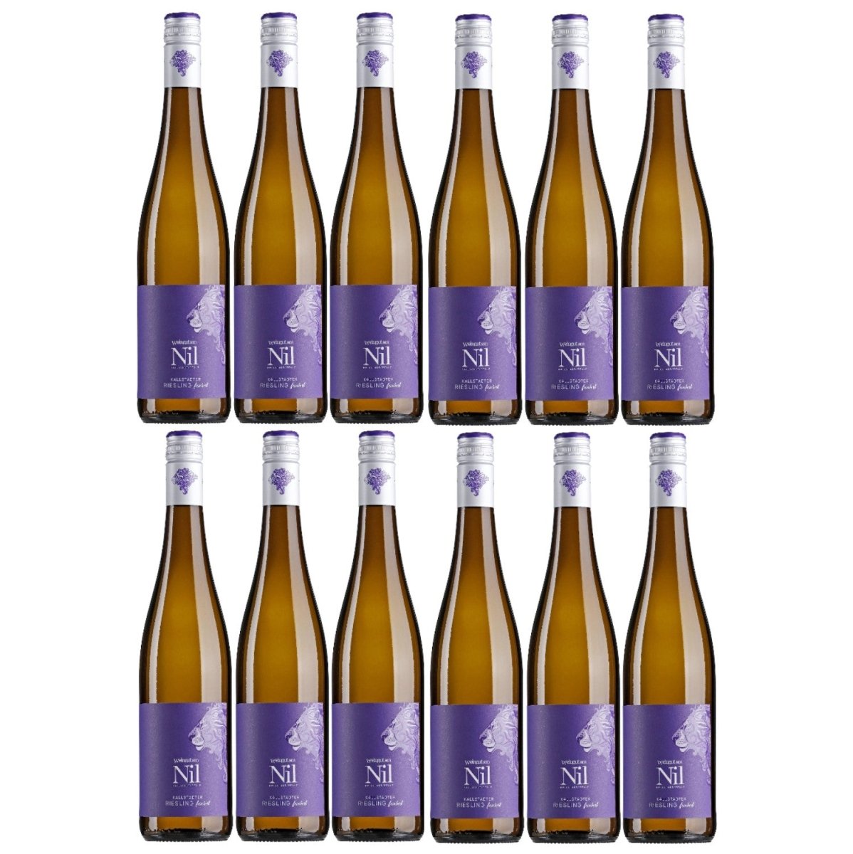 Weingut am Nil, Kallstadter Riesling feinherb, Deutscher Qualitätswein g.U. Pfalz Weißwein Wein Deutschland (12 x 0,75 l) - Versanel - 