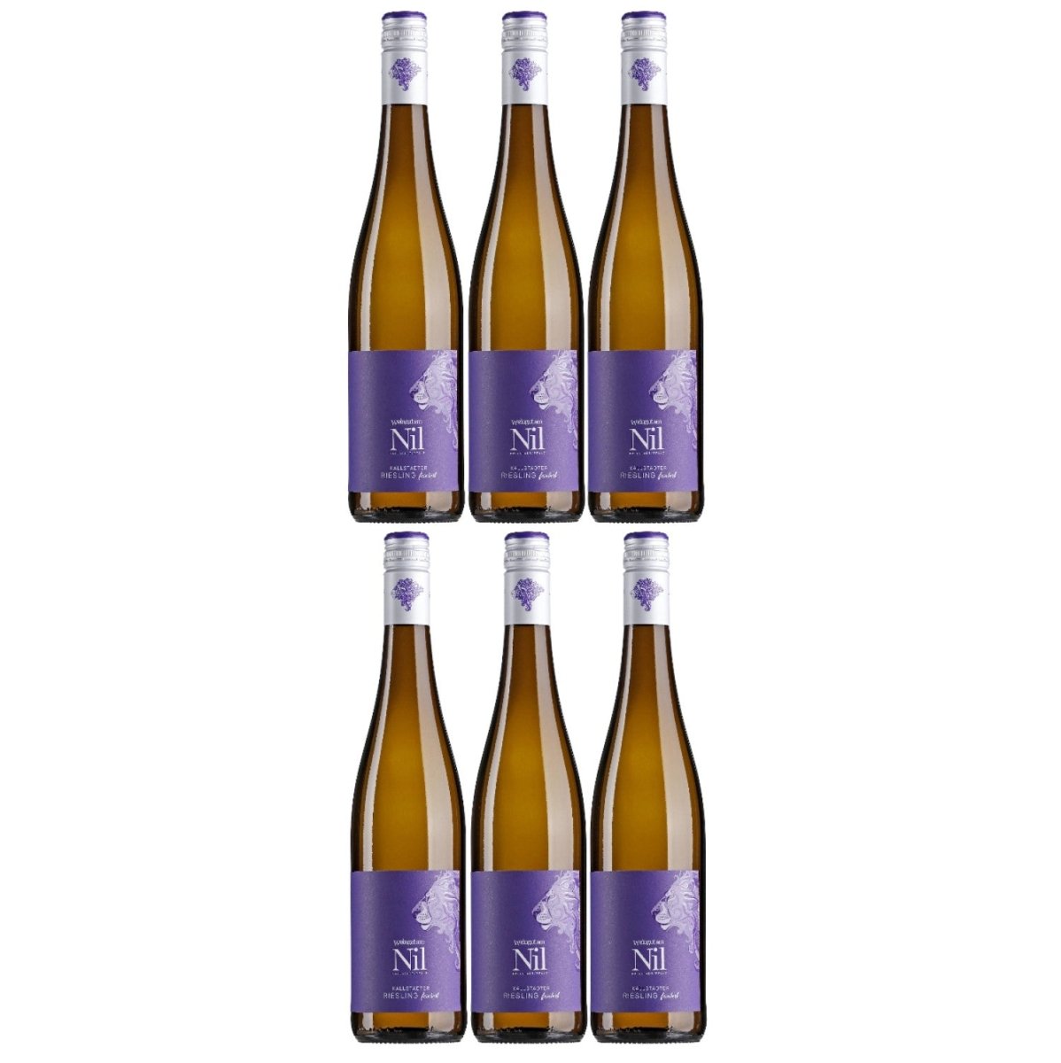 Weingut am Nil, Kallstadter Riesling feinherb, Deutscher Qualitätswein g.U. Pfalz Weißwein Wein Deutschland (6 x 0,75 l) - Versanel - 