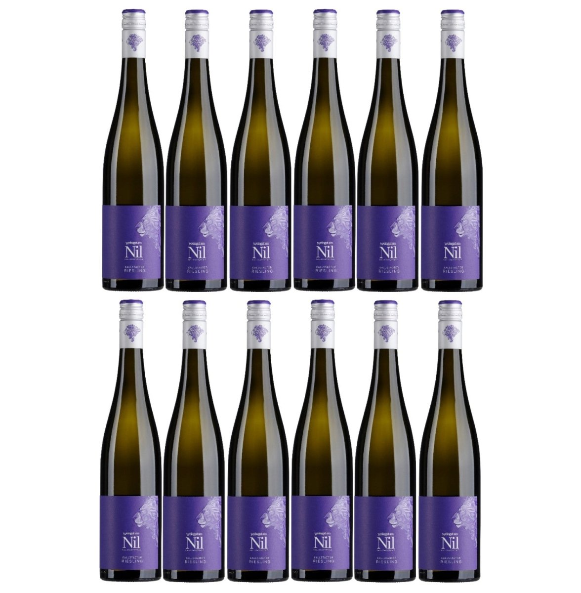 Weingut am Nil, Kallstadter Riesling trocken, Deutscher Qualitätswein g.U. Pfalz Weißwein Wein Deutschland (12 x 0,75 l) - Versanel - 