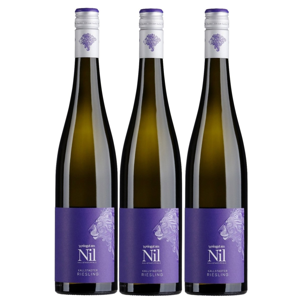 Weingut am Nil, Kallstadter Riesling trocken, Deutscher Qualitätswein g.U. Pfalz Weißwein Wein Deutschland (3 x 0,75 l) - Versanel - 