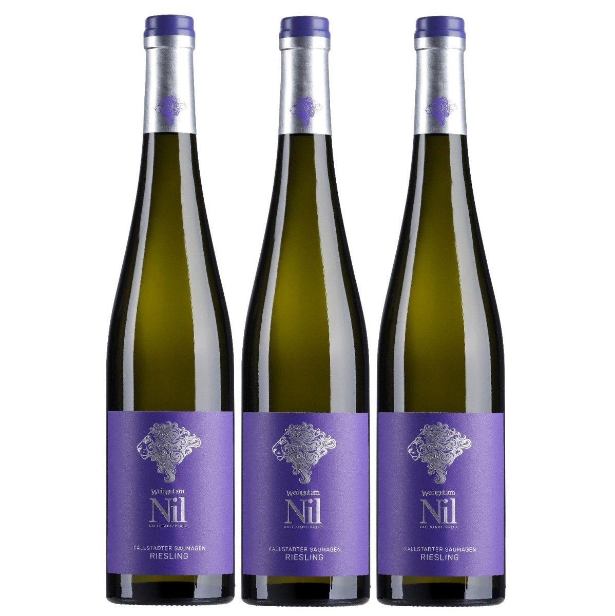 Weingut am Nil, Kallstadter Saumagen Riesling trocken, Deutscher Qualitätswein g.U. Pfalz Weißwein Wein Deutschland (3 x 0,75 l) - Versanel - 