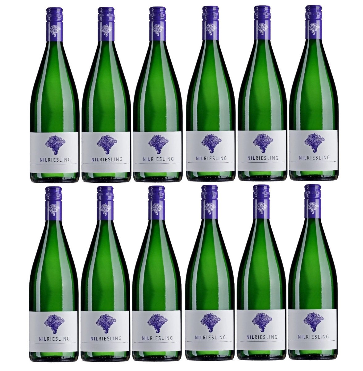 Weingut am Nil, Nil Riesling Liter trocken, Deutscher Qualitätswein g.U. Pfalz Weißwein Wein Deutschland (12 x 1,0 l) - Versanel - 