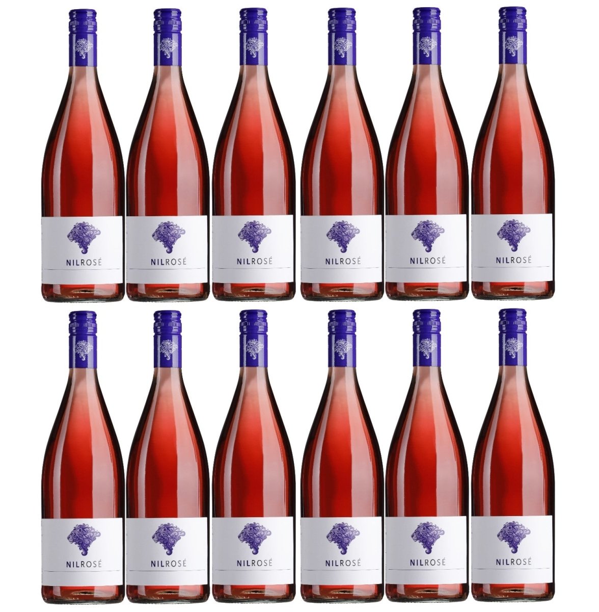 Weingut am Nil, Nil Rosé Liter feinherb, Deutscher Qualitätswein g.U. Pfalz Roséwein Wein Deutschland (12 x 1,0 l) - Versanel - 