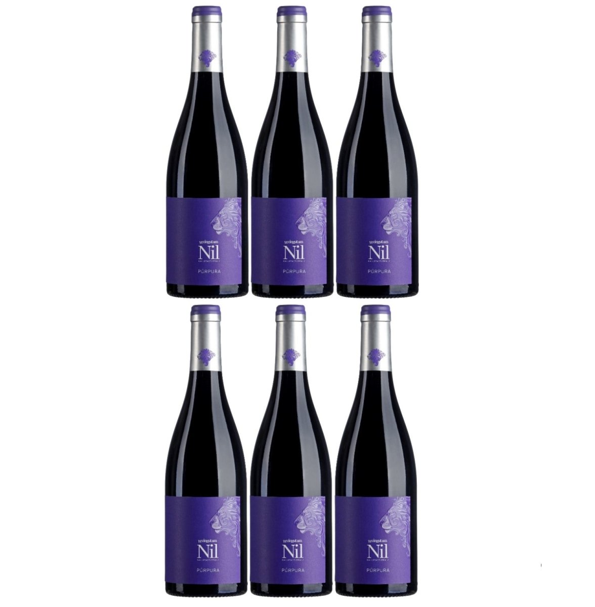 Weingut am Nil, Púrpura Rotweincuvee trocken, Deutscher Qualitätswein g.U. Pfalz Rotwein Wein Deutschland (6 x 0,75 l) - Versanel - 