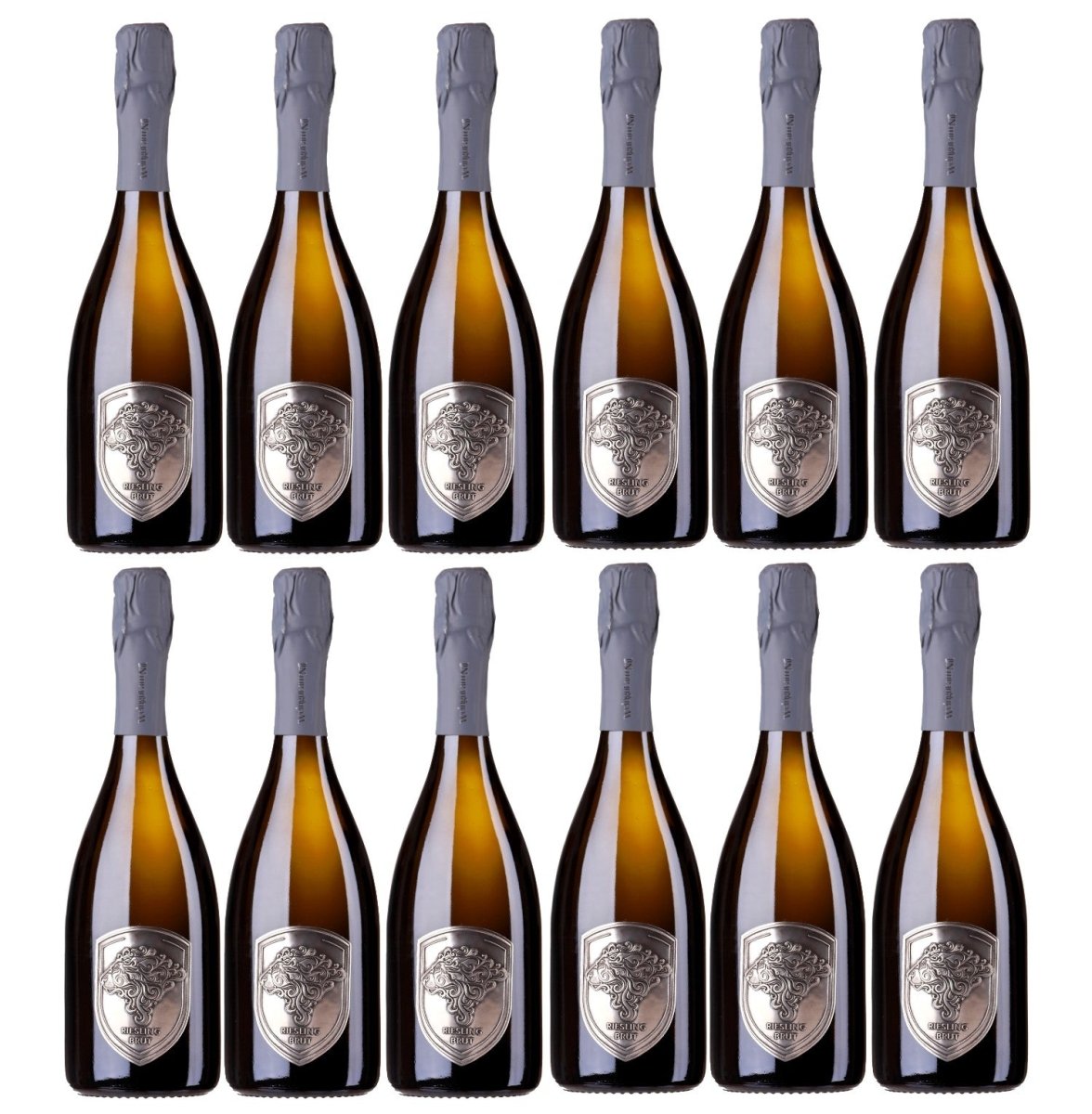 Weingut am Nil, Riesling Sekt brut, Deutscher Sekt b.A. Pfalz Schaumwein Wein Deutschland (12 x 0,75 l) - Versanel - 