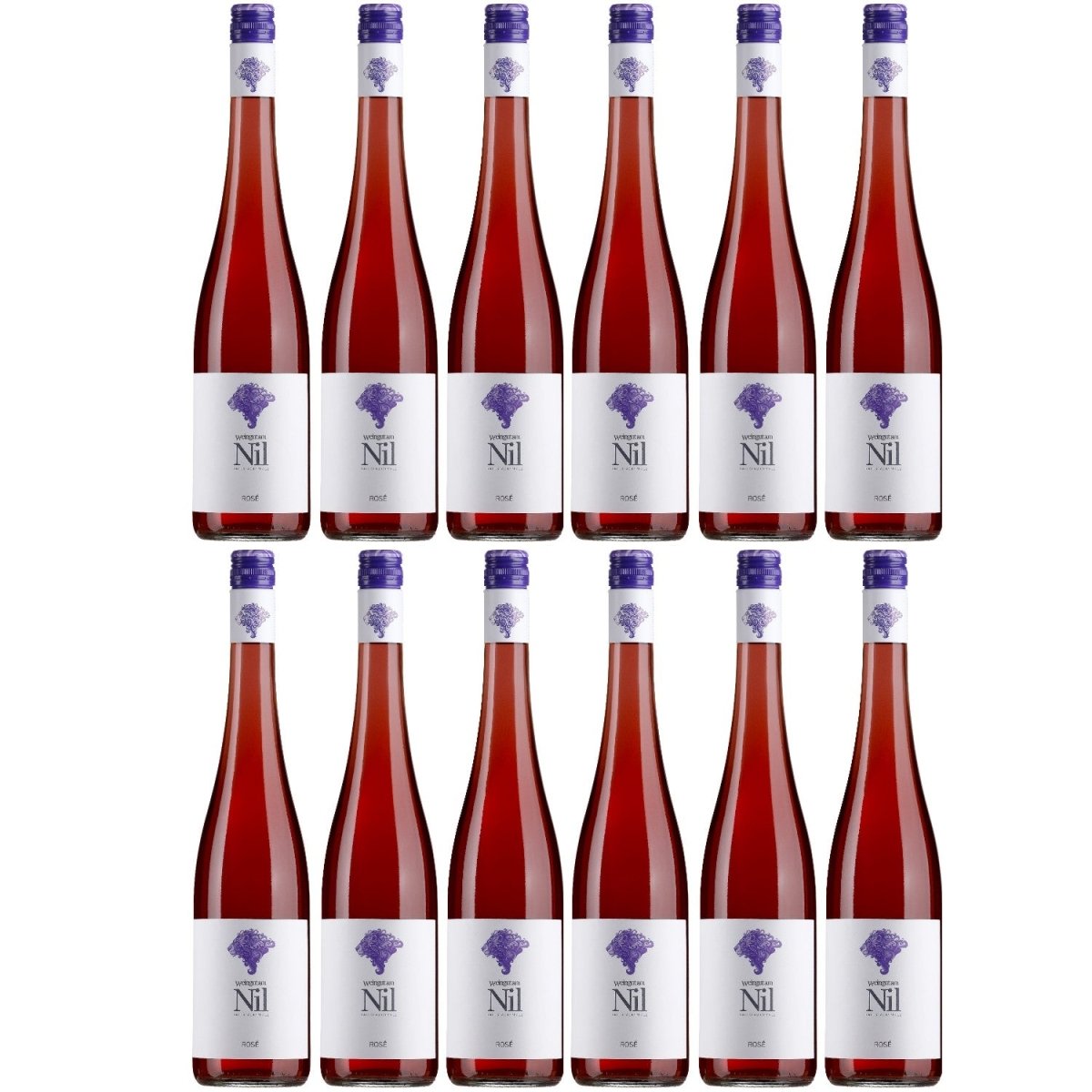 Weingut am Nil, Rosé trocken, Deutscher Qualitätswein g.U. Pfalz Roséwein Wein Deutschland (12 x 0,75 l) - Versanel - 