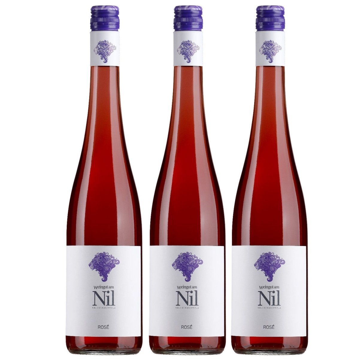 Weingut am Nil, Rosé trocken, Deutscher Qualitätswein g.U. Pfalz Roséwein Wein Deutschland (3 x 0,75 l) - Versanel - 