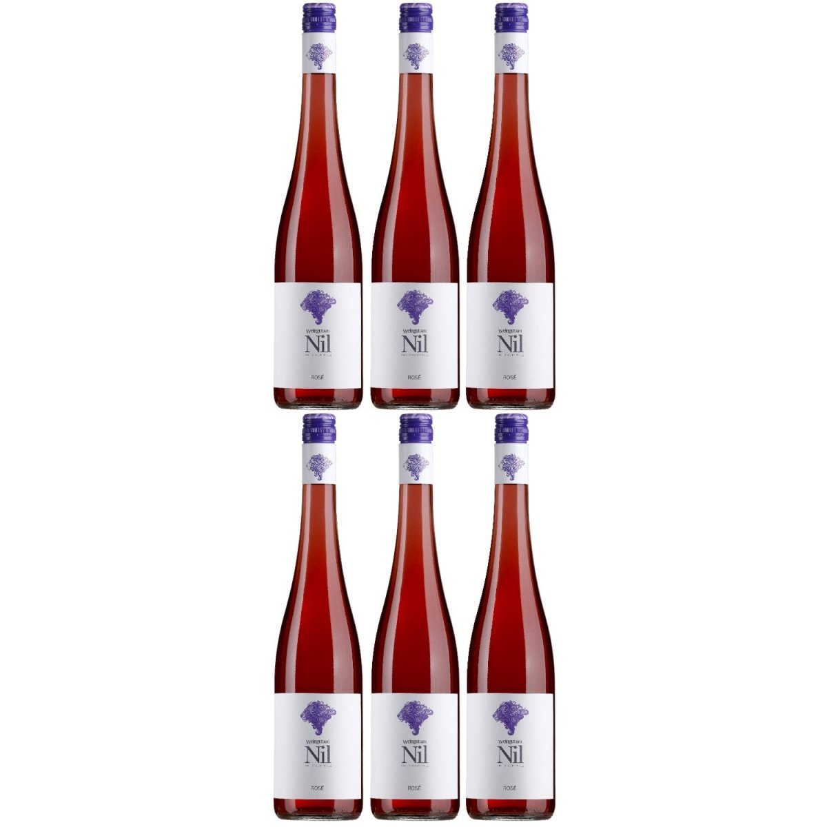 Weingut am Nil, Rosé trocken, Deutscher Qualitätswein g.U. Pfalz Roséwein Wein Deutschland (6 x 0,75 l) - Versanel - 