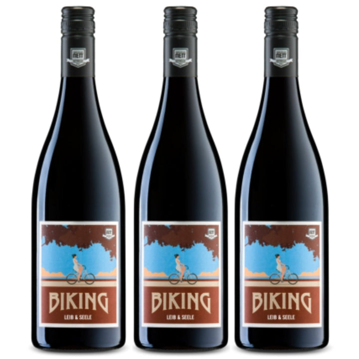 Weingut Bergdolt - Reif & Nett Biking Rotweincuvée Rotwein Cabernet Sauvignon Dornfelder Lagrein Merlot trocken rot Deutschland (3 x 0,75l) - Versanel - 