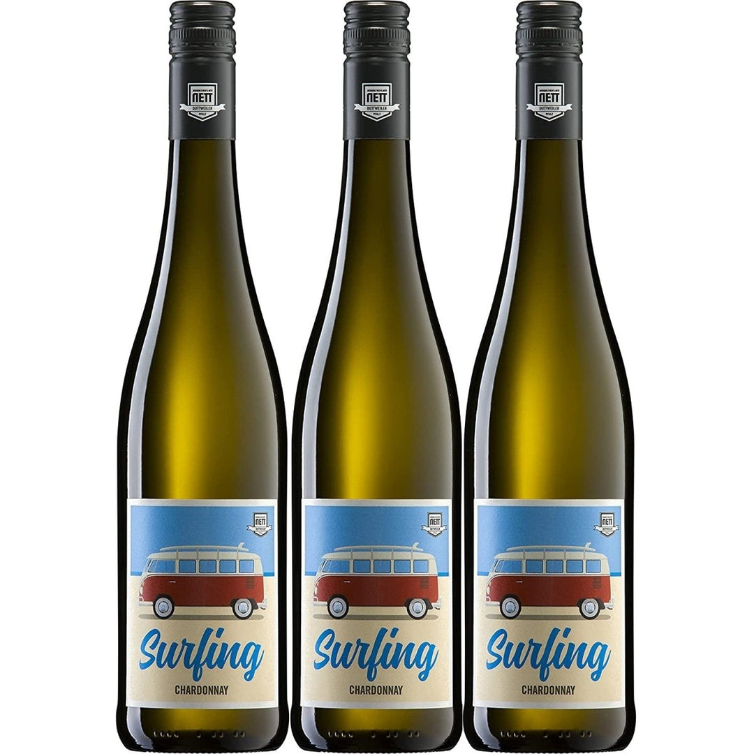 Weingut Bergdolt - Reif & Nett Surfing Weißwein Weiß Chardonnay trocken weiß Deutschland (3 x 0,75l) - Versanel - 