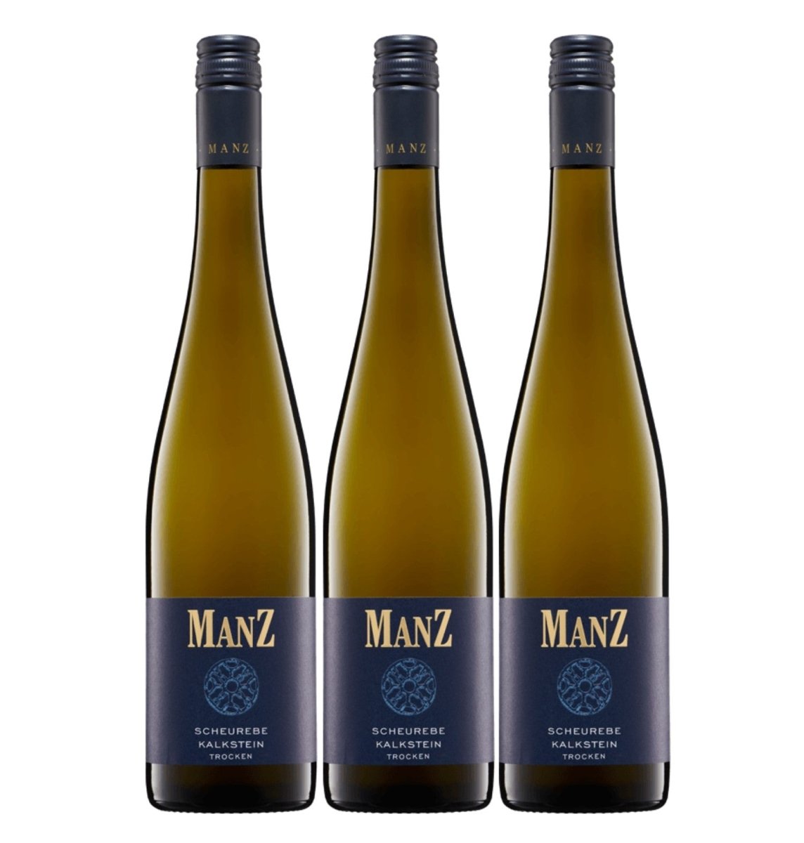 Weingut Manz Riesling feinherb weiß vegan Deutschland (3 x 0,75 l) - Versanel - 