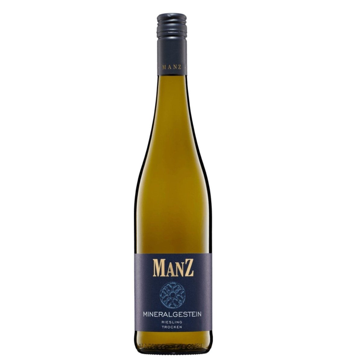 Weingut Manz Riesling Mineralgestein trocken weiß vegan Deutschland (12 x 0,75 l) - Versanel - 