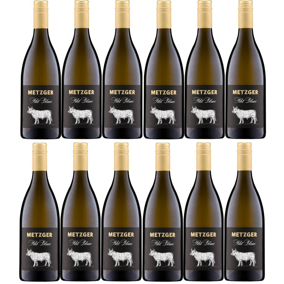 Weingut Uli Metzger Filet blanc trocken Chardonnay Weißburgunder Schaumwein weiß Deutschland (12 x 0,75l) - Versanel - 