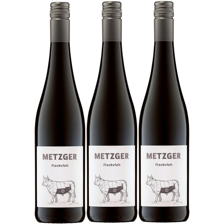 Weingut Uli Metzger Fleckvieh mild Rot Deutschland (3 x 0,75l) - Versanel - 