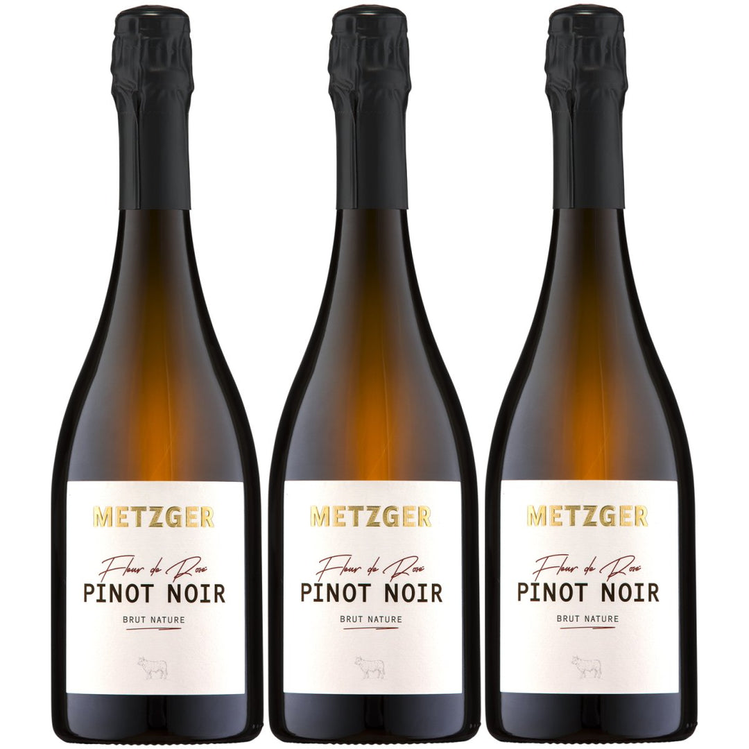 Weingut Uli Metzger Fleur de Rosé Pinot Noir Sekt brut nature Deutschland (3 x 0,75l) - Versanel - 