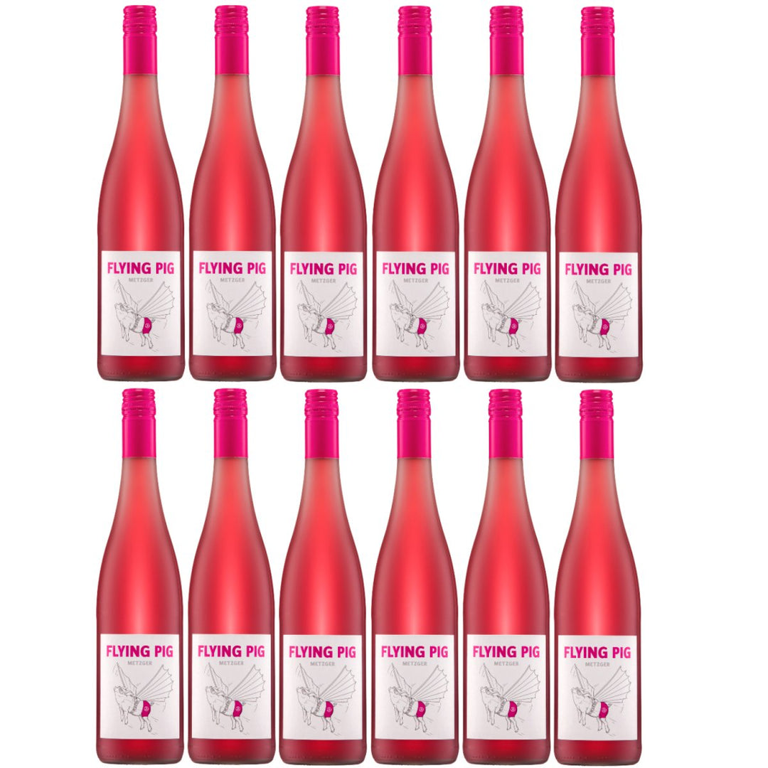 Weingut Uli Metzger Flying Pig Rosé Perlwein Deutschland (12 x 0,75l) - Versanel - 